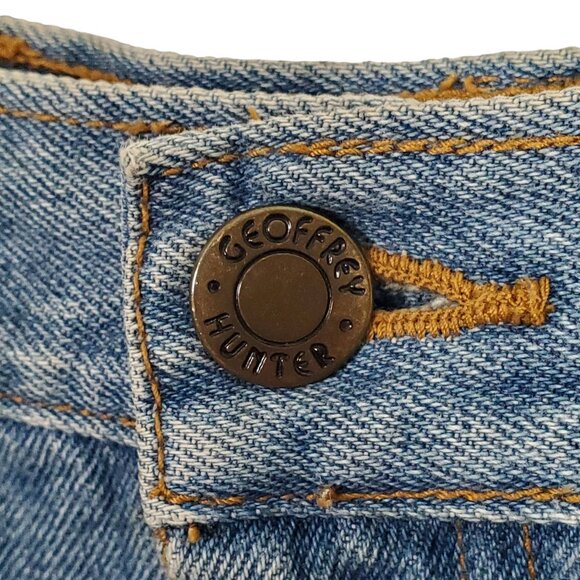 Geoffrey Hunter Size L Skirt Midi Flared Denim Beaded Cowgirl Western VTG 80s - Picture 8 of 13